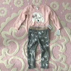 Carters size24M sweater and leggings new with tags